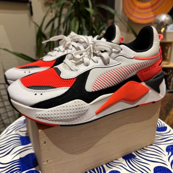 Puma RS-X Reinvention, White Red Blast, Mens Sneakers Size 10.5, Used - Picture 6 of 6